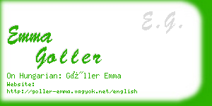 emma goller business card